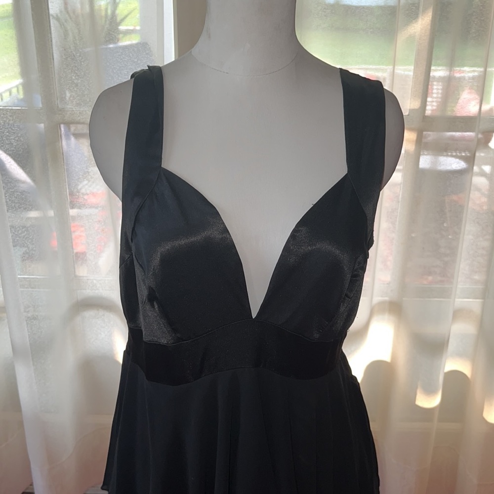 VTG Luly K Black Cocktail Party Dress Size L